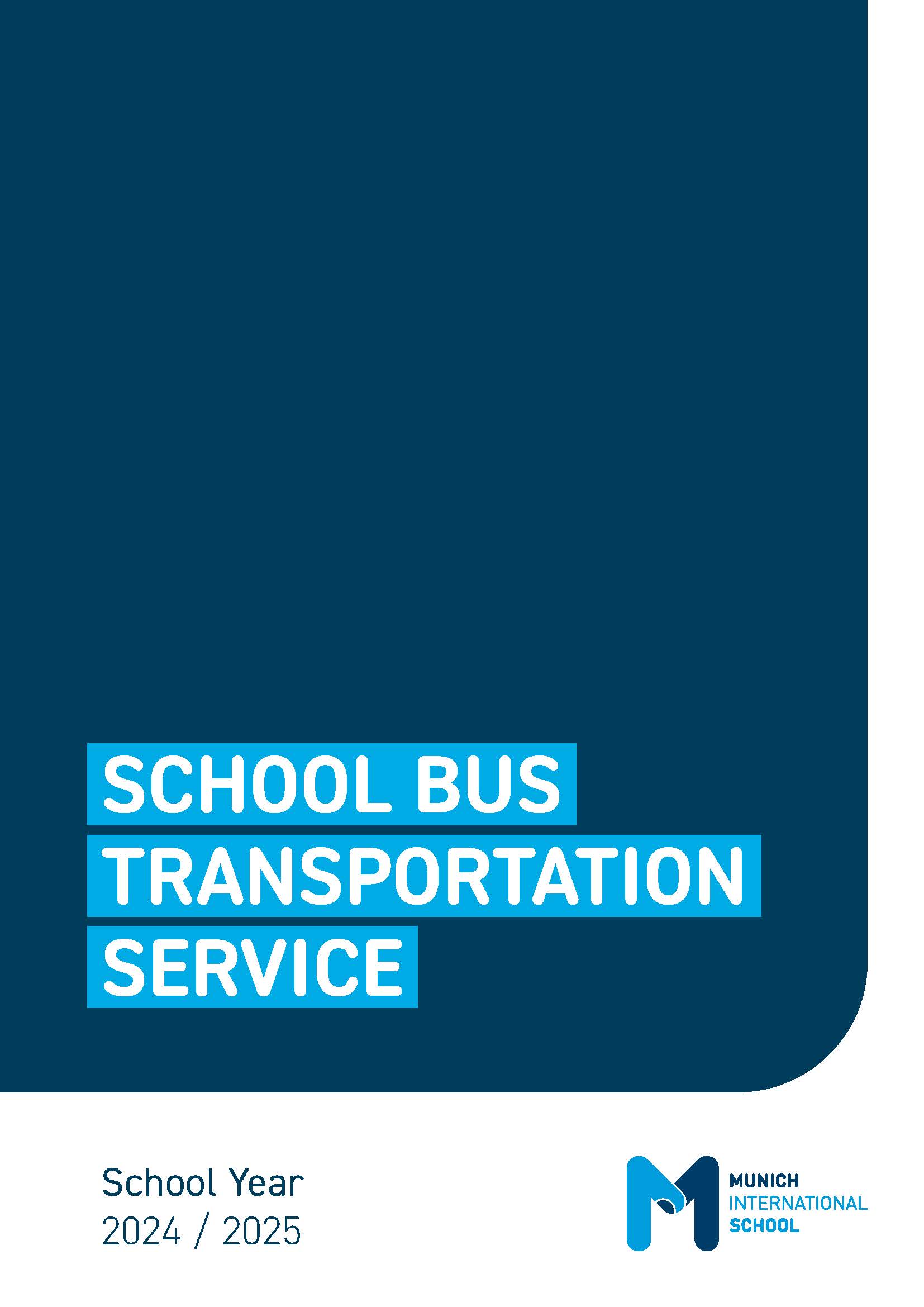 First page of the School Bus Transportation Service